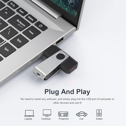Aiibe 64GB USB Flash Drive 50 Pack - Bulk Thumb Drives, Memory Stick, Zip Drive Multipack, Black