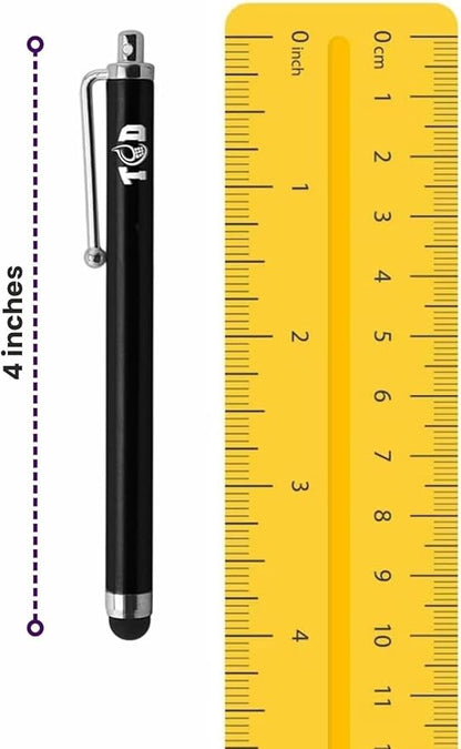 TCD 100 Pack Stylus Pen for iPad, High Precision Universal Capacitive Bulk Digital Stylus Pen – Compatible w/iPhone, Tablet, Touchscreen Laptop – Rubber Tip Black Styluses for All Touch Screen Devices