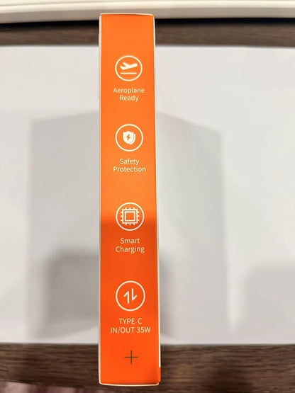 Power Bank Fast Charging 10000mAh 35W Portable Charger Small Battery Pack with PD 3.0 & QC 4.0 Type-C USB-A Input Output Lightweight Phone Charger Compatible for iPhone Samsung iPad