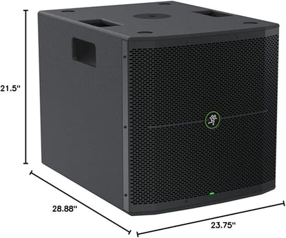 Mackie Thump115S 1400W 15" Powered Subwoofer with DSP Bundle Slipcover for Thump115S Subwoofer and Gravity Adjustable Speaker Pole