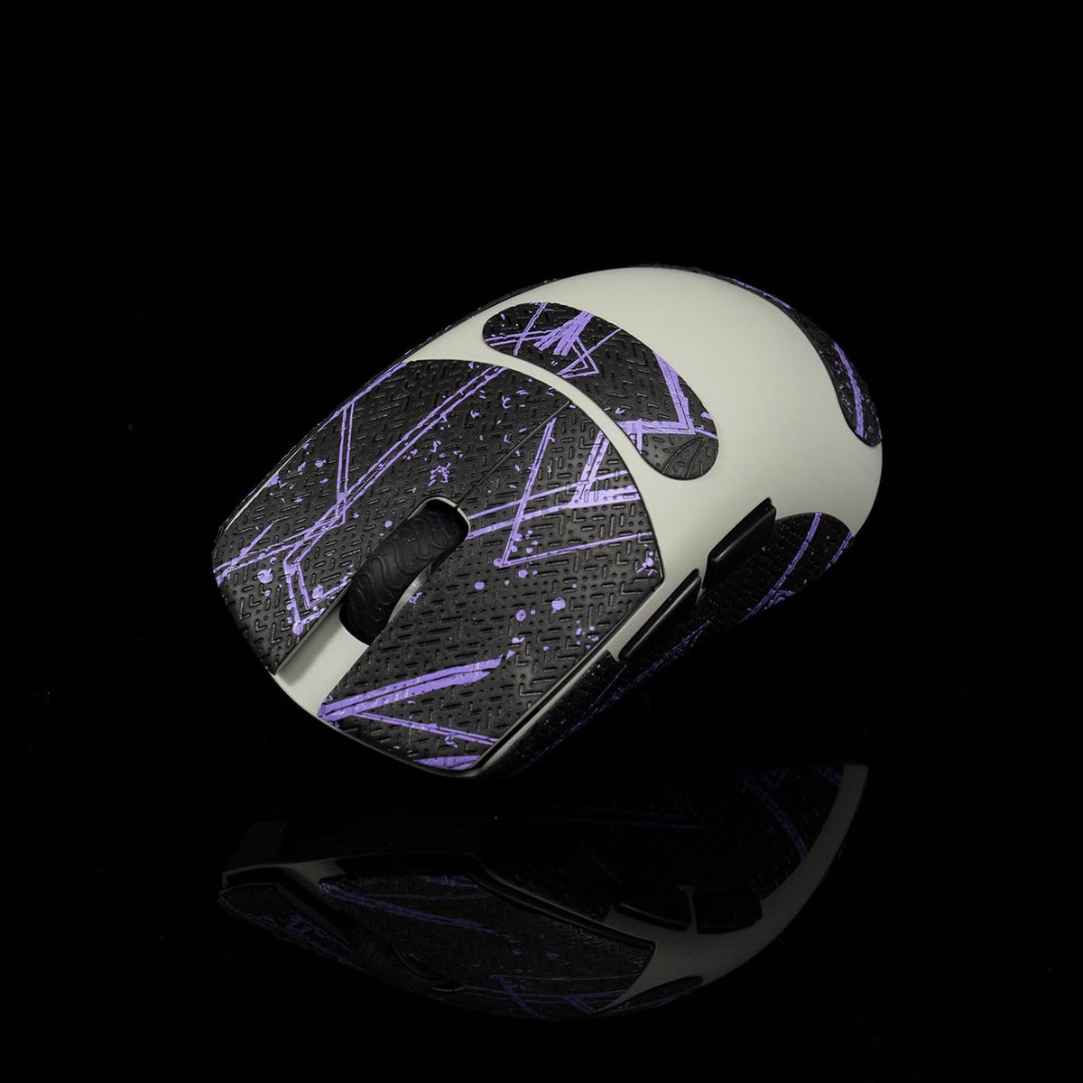 Hokeyio Grip Tape for Lamzu Atlantis Maya - Anti-Slip,Enhanced Control, Sweat Resistance,Improves FPS Gaming Grip & Mouse Protection [Pre-Cut] EVA White 0.5mm