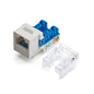 trueCABLE Cat6A Keystone Jack, Unshielded (UTP), 90 Degree Punch-Down, PoE++ (4PPoE), UL Listed, ETL Verified, ANSI/TIA Certified, Modular RJ45 Female, White, 12 Pack