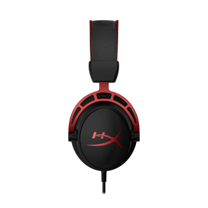 HyperX Cloud Alpha - Gaming Headset, Dual Chamber Drivers, Legendary Comfort, Aluminum Frame, Detachable Microphone, Works on PC, PS4, PS5, Xbox One, Xbox Series X|S, Nintendo Switch and Mobile – Red