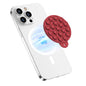 HSAOHD Magnetic Suction Cup Phone Mount, Compatible with MagSafe, Silicone Octo Cup Buddy Sticky Grip Holder for iPhone and Android, Removable Hands-Free Phone Stand Selfie/Video for TikTok, Red