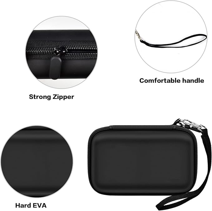 Travel Case for UCOMX for Nano/for Iseyyox/for LISEN/for RTOPS 3 in 1 Wireless Charger, Foldable Magnetic Charging Station Storage Holder Bag for Fast Charge Pad Cable and Adapter -Box Only (Black)