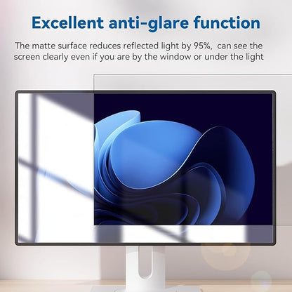 IPROKKO [2-Pack] 31.5 Inch Computer Privacy Screen Filter for 16:9 Widescreen Monitor, Removable 31.5in Anti Blue Light Glare Privacy Shield, Anti Spy Security Protector for Hp Dell Asus Acer Samsung