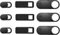 9 Pack(3 Large + 3 Medium + 3 Small) 0.03 inch Ultra Thin Webcam Cover Slide Camera Blocker Protect Your Privacy Security for MacBook Air, Laptop, iPad, iMac, PC, iPhone