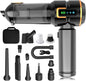 Car Vacuum Cleaner, 22000PA High Power Portable Handheld Car Vacuum & Air Duster, Mini Cordless Vacuum with LED Display, for Home, Office, Camping (Black Golden)