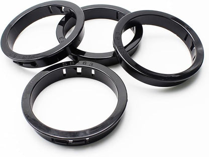 2-1/2"(63mm) Black Snap-in Knockout Insulating Bushing Grommets, Plastic Cable Hole Grommets for Wiring, Round Nylon Snap in Locking Electrical Wire Cord Hose & Tubing Bushings Grommets, 4pcs