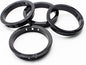 2-1/2"(63mm) Black Snap-in Knockout Insulating Bushing Grommets, Plastic Cable Hole Grommets for Wiring, Round Nylon Snap in Locking Electrical Wire Cord Hose & Tubing Bushings Grommets, 4pcs