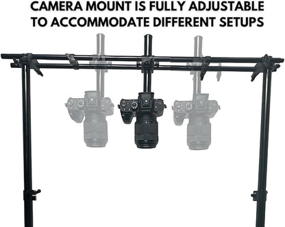 Glide Gear OH 200 Overhead Rig – DSLR, Smartphone – Modular, Adjustable, Flat Lay Mount, All-Metal Build