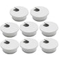 Desk Grommet 1-3/8" (35 mm), Desk Cord Hole Cover, Cable Grommet ABS Plastic, Desk Hole Grommet for Office and Home Table Cable, Detachable Cable Cord Organizer (Light Grey 8 Pcs)