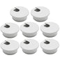 BOPOREAE Desk Grommet 1-3/8" (35 mm), Desk Cord Hole Cover, Cable Grommet ABS Plastic, Desk Hole Grommet for Office and Home Table Cable, Detachable Cable Cord Organizer (Light Grey 8 Pcs)