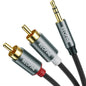 REOFINE 3.5mm to RCA Cable (3Feet/1M),3.5 mm 1/8 to RCA 2-Male Headphone Jack Adapter HiFi Sound Splitter Auxiliary Cord for Smartphone,MP3 Players,Laptops,Tablet,Speaker