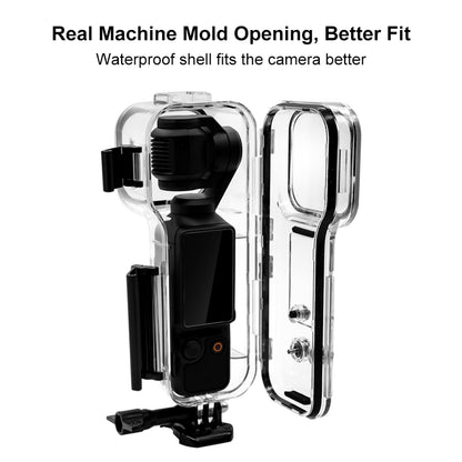 PULUZ Dive Case for DJI Osmo Pocket 3 Waterproof Case PC Protective Shell 45M/147FT Underwater Diving Housing Cover with Accessories for Osmo Pocket 3 Action Camera