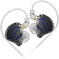 KZ ZSN Pro 2 in-Ear Monitors Headphones Metal Earphones 1BA+1DD Hybrid Technology HiFi Bass Clear Sound IEMs Noise Cancellation Earbuds Wired for Musicians Singer Audiophile(Black,No Mic)