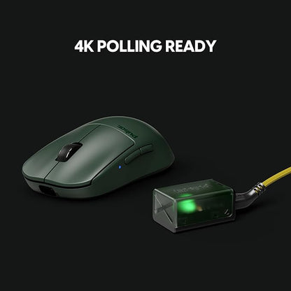 Pulsar Gaming Gears X2V2 mini Wireless Gaming Mouse, Founder's Edition, Ultra Lightweight 1.80 oz (51 g), Symmetrical, Optical Switch, 2.4 Ghz 1 ms, 26000 DPI, PAW3395 Sensor (Mini, Wireless, Green)