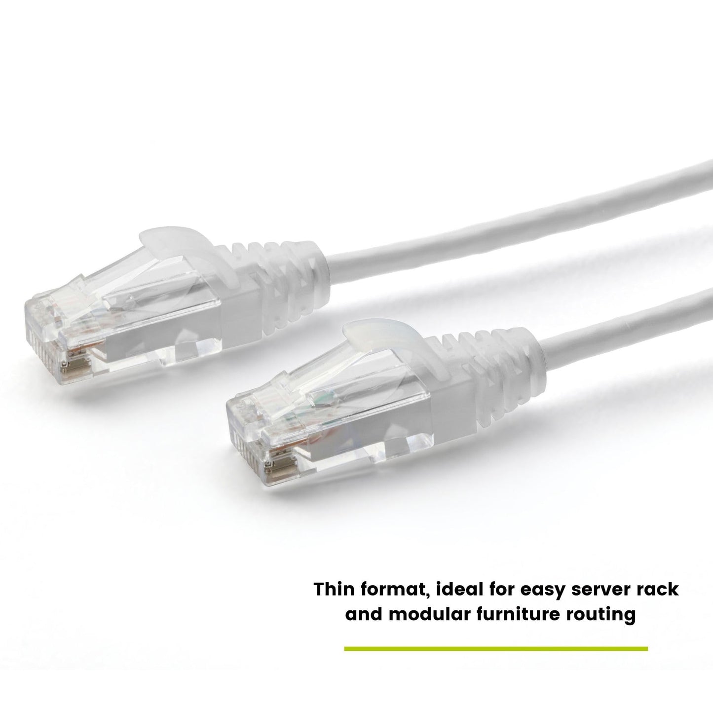 TRUECABLE Cat6 Component Rated Patch Cable, Unshielded (U/UTP), 3ft, White, 28AWG Stranded Pure Copper, Snagless 10G High-Speed Ethernet Cable, PoE++ 4PPoE 100W, UL Listed, RoHS-3, 1 Pack