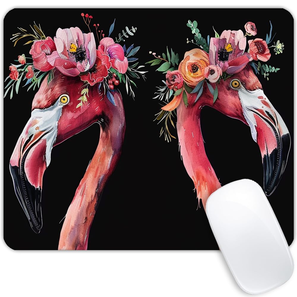 Square Mouse Pad Flamingo-1,Gaming Mouse Pads for Desk,Soft Computer Waterproof Non-Slip Mouse Mat