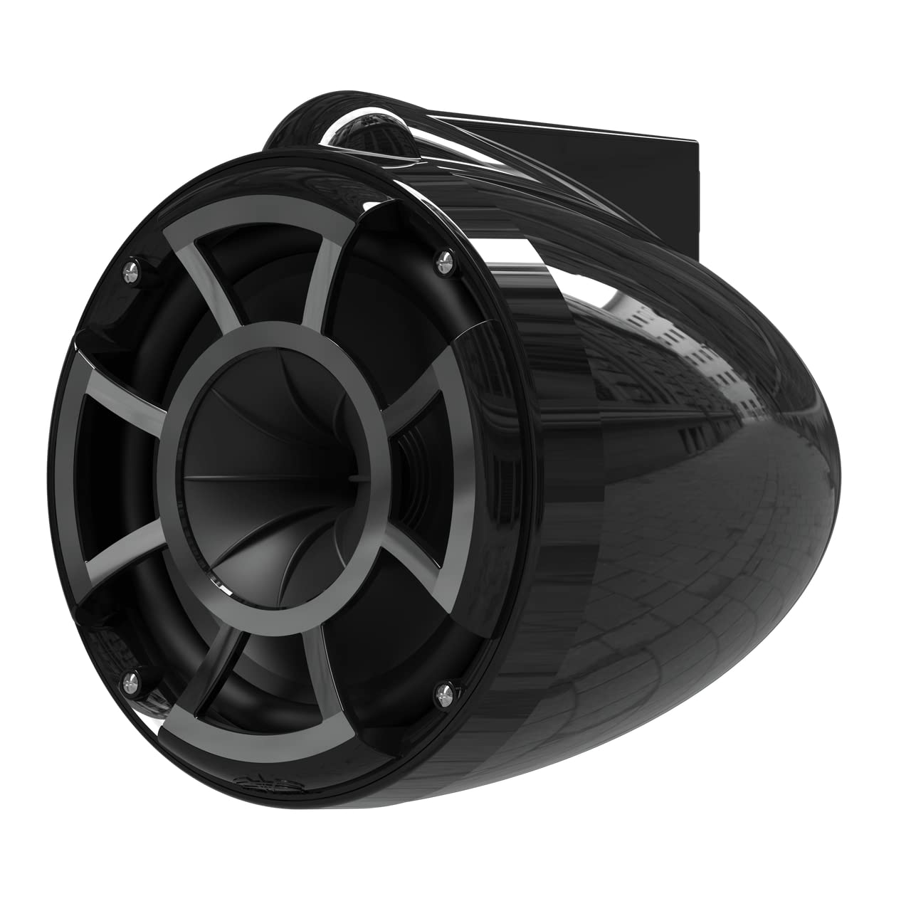 Wet Sounds Rev 8 Black V2 Revolution Series 8" Black Tower Speakers w/Fixed Clamp