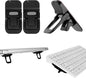 Bewudy 2 Pcs Portable Keyboard Stand, Dual Tilt Angle Adjustment, Foldable Laptop Riser, Self-Adhesive Feet for Most Keyboards (Black)