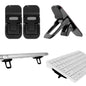 Bewudy 2 Pcs Portable Keyboard Stand, Dual Tilt Angle Adjustment, Foldable Laptop Riser, Self-Adhesive Feet for Most Keyboards (Black)