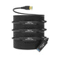 100FT USB 3.0 Active Extension Cable, USB 3.0 Extension Cord A-Male to A-Female, With High-Speed Data Signal Amplifier, Compatible With Quest 3,VR,Rift,360 Kinect,Xbox,Webcam,PS4, HD Camera or More