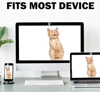 Laptop Camera Cover Slide Webcam Cover for Privacy Fits for Mini PC, PC, Surface, Tablet, Desktop Computer, Smart Phone - 3 Packs, Plants