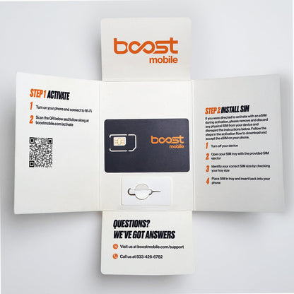 Boost Mobile SIM Kit | $25/mo Forever Unlimited Plan with Auto-Pay | Unlimited Talk, Text & Data | First Month Included with Purchase | US Phones Only