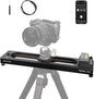 Accsoon Toprig 16inch/40cm Motorized Camera Slider, Button/APP Control Dolly Rail Slider, Speed Adjust/Time-Lapse/120° Panoramic Shooting/Loop Mode, Compatible with DSLR Camera, Gopro, Camcorder (S40)