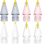 8 Pack Fine Point Replacement Tips Compatible with Apple Pencil 2nd Generation, Apple Pencil 1st Generation, Apple Pencil USB-C & Apple Pencil Pro Colorful iPencil Nibs (Black + Pink + White + Clear)