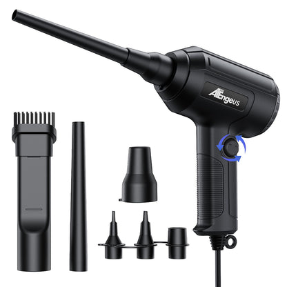 ATEngeus Air Duster, Stepless Speed Electric Air Duster, Multi-Use Compressed Air Duster, Keyboard Cleaner, Replace Canned Air, Air Blower for Clean Dust, Hairs, Laptop, PC