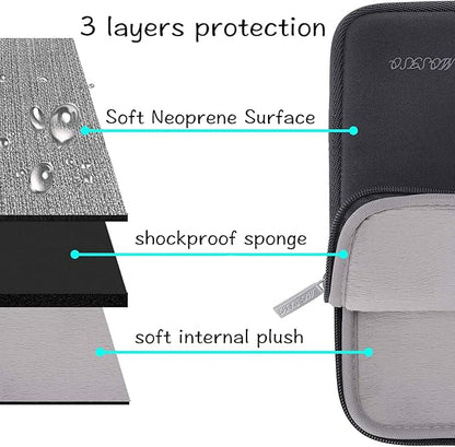 MOSISO Laptop Case 15 inch, 15 inch Laptop Sleeve Bag Compatible with MacBook Air 15 M4 A3241 M3 A3114 M2 A2941 2025 2024 2023, Dell XPS 15, Neoprene Computer Sleeve Bag with Small Case, Space Gray