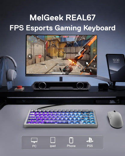 MelGeek REAL67 Wired Hall Effect Magnetic Gaming Keyboard | 65% Layout