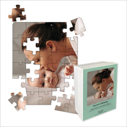 Photo Personalized Puzzle for Mother's Day | 30 Piece, Custom Jigsaw Puzzle (Vertical/Portrait) | 11" x 14" I See Me!