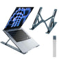 weourwe Ergonomic and Foldable Laptop Stand for Desk, Adjustable Riser, Fits All Laptops and Notebooks up to 17,Ultra-Thin,Ventilated Cooling,ABS+Silicone,Grey.