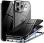 Magnetic Case for iPhone 16 Pro Max Privacy Screen Metal Titanium Frame