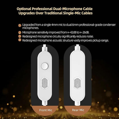 KZ Vader Pro in-Ear Monitors Gaming Earbuds, Triple Dynamic Driver IEM with 4 Tuning Switches, Clarity in All Frequency Stereo Sound Comfortable Noise Isolating Earphones for Stage and Studio (NNMIC)