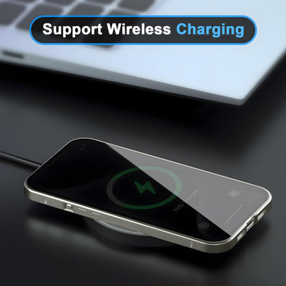 Magnetic Case for iPhone 16 Pro Max Privacy Screen Metal Titanium Frame