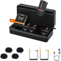COMICA Vimo Q 4 Channel Wireless Lavalier Microphone System with Noise Cancellation, 4 Audio Tracks Output, 656ft Range, Wireless Mic for iPhone, DSLR Camera, Android, Video Recording Livestream