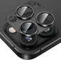 Tensea for iPhone 16 Pro/iPhone 16 Pro Max/iPhone 15 Pro/iPhone 15 Pro Max Camera Lens Protector, Metal Aluminum Alloy Tempered Glass Cover Camera Screen Protector Accessories, Case Friendly Black