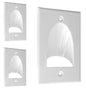 BestMounts - 12 Pack Inner Nose Behind Wall Cable Management TV Cord Hider for Wall Mounted TV - Single Gang Low Voltage Recessed Wall Plates Cable Pass Through for Wires, HDTV, HDMI (White)