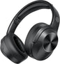 Upgrade Pro‑level Hybrid Active Noise Cancelling Headphones with HD Sound, Wireless Bluetooth Headphones Over The Ear Unequaled Comfort, Vivid Deep Bass, for Home Office Travel Birthday Gift, Black