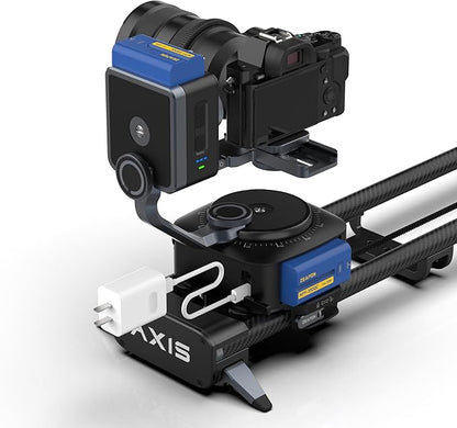 ZEAPON AXIS 80 Pro AXIS Multi-axis Motorized Camera Slider, 31''/ 80cm Professional DSLR Dolly Carbon Fiber Electric Track, Pan Heads for 360° Panoramic Time-Lapse Follow Focus Photography