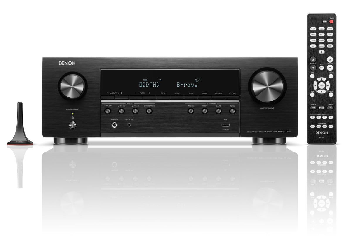 Denon AVR-S570BT 5.2 Channel AV Receiver - 8K Ultra HD Audio & Video