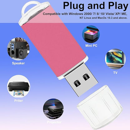 2GB USB Flash Drive 20 Pack Nicepicten Bulk USB 2.0 Thumb Drives 20Pack Metal Jump Zip Drive Memory Stick Pendrive Memoria USB 2 GB with 20PCS Lanyard Label - Mixcolor 20 X 2GB Flash Drives Bulk