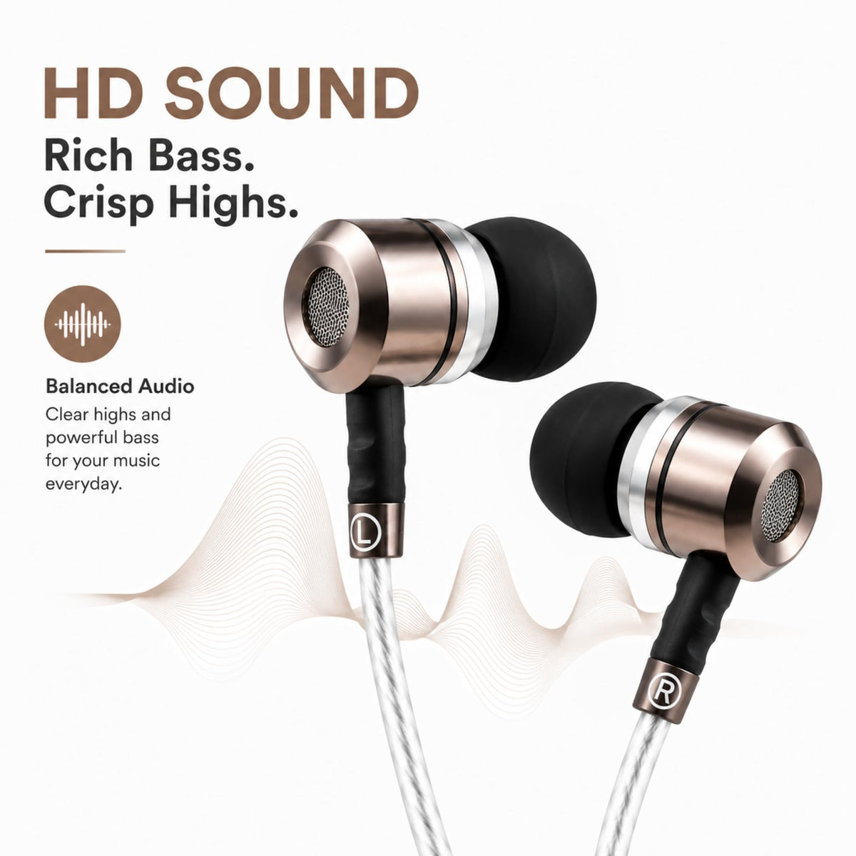 Sephia SP3060VC Earbuds Wired in-Ear Headphones with Mic