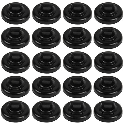 CNHABAGU Magnet Zip Tie Mount Magnetic Zip Ties Mount Base Holder Multipurpose Wire Cable Holder Mount Wire Clips Management for Home Office Marine Electrical Wiring (D23 20Pcs)