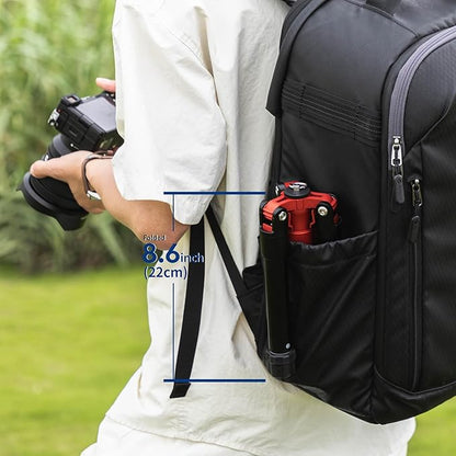 Fotopro Mini Tripod with Ball Head Phone Mount Detachable Selfie Stick Folded only 8.6" Max Load up to 6.6 lbs FY-810 Orange