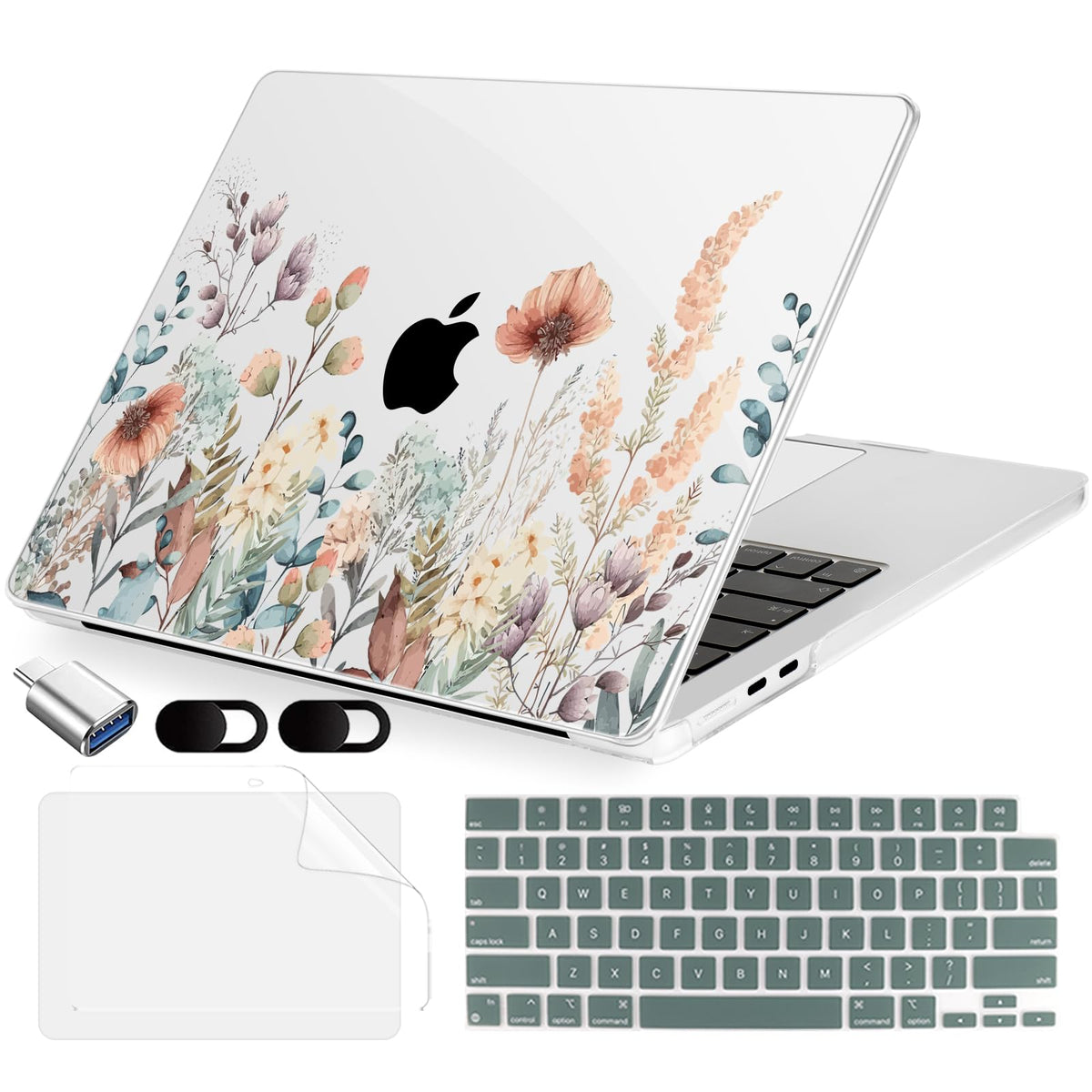 MecBevia Compatible with MacBook Air 15 inch Case M5 M4 M3 M2 2026-2023